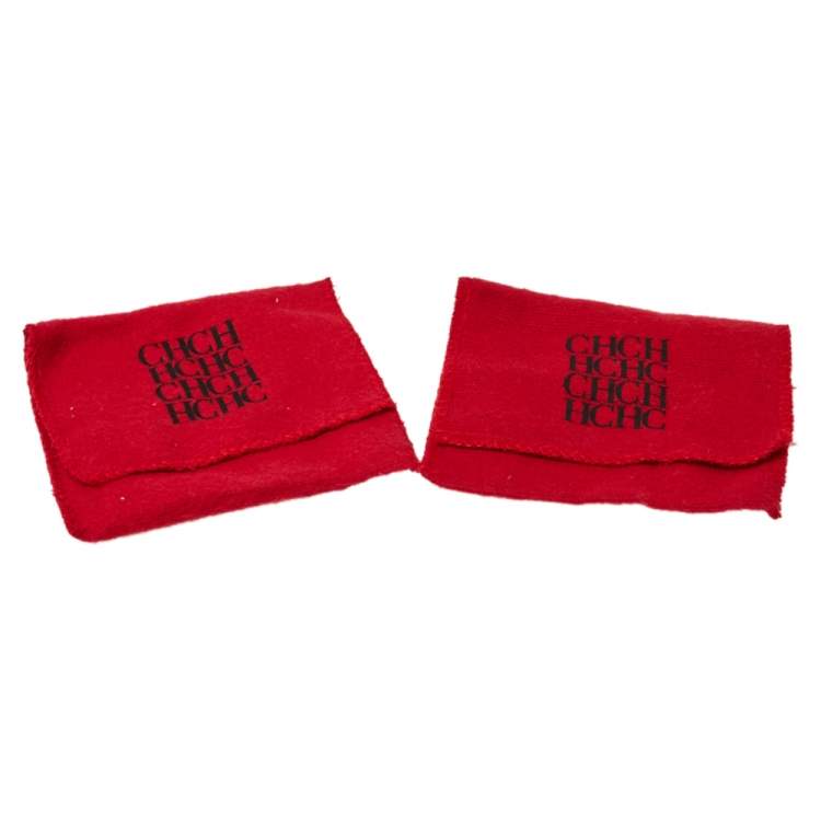 Pre Owned Carolina Herrera Crystal Dandelion Drop Hook Earrings