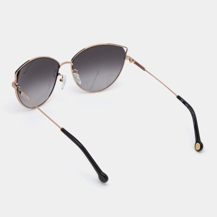 Pre Owned Carolina Herrera Bicolor/ Black Gradient SHE140 Cat-Eye Sunglasses