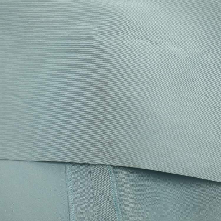 Pre Owned Carolina Herrera Light Blue Crepe Maxi Dress M