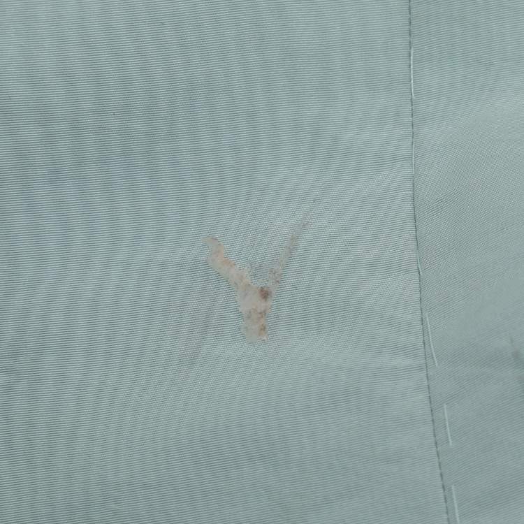 Pre Owned Carolina Herrera Light Blue Crepe Maxi Dress M