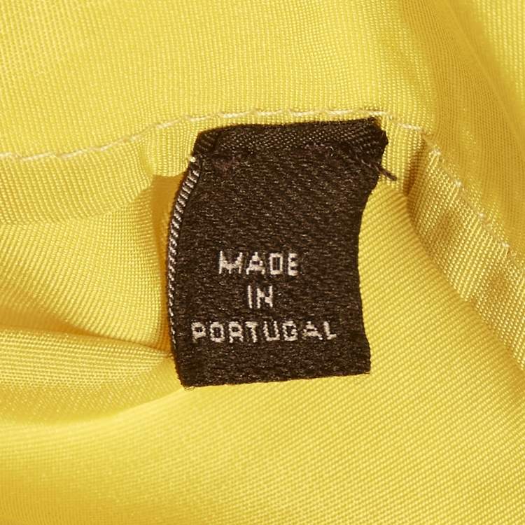 Pre Owned CH Carolina Herrera Yellow Synthetic Pleated Maxi Wrap Dress L