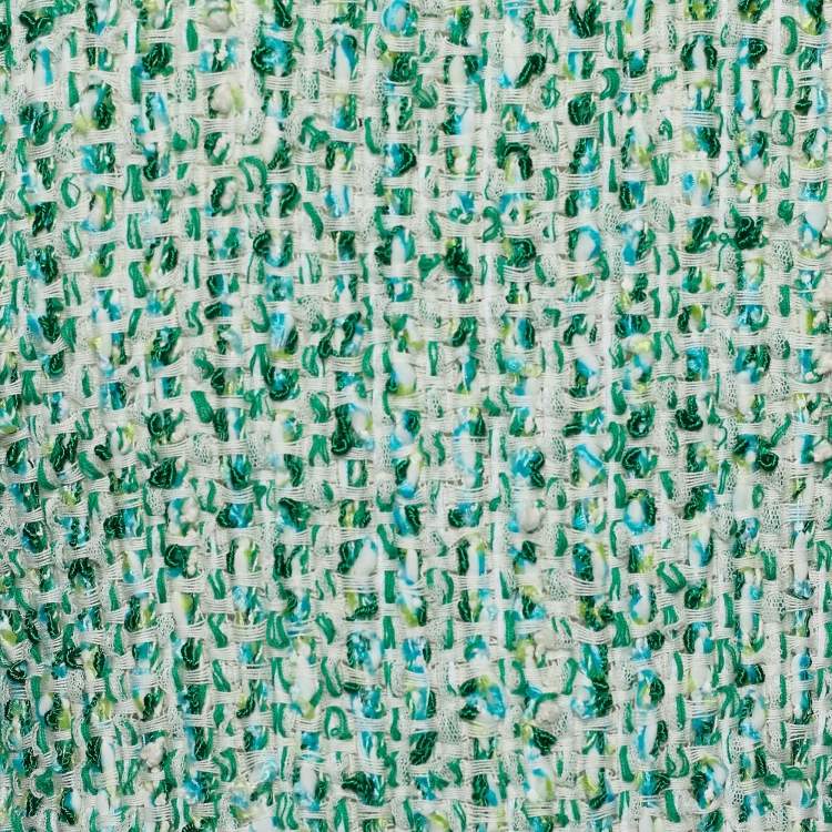 مملوكة مسبقًا CH Carolina Herrera Green Tweed Shift Dress S