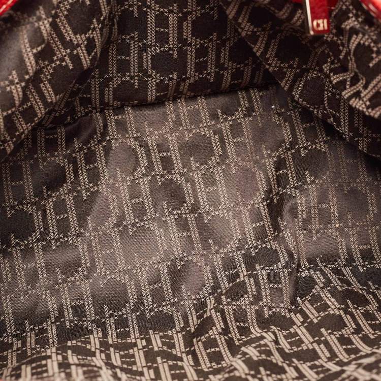 Pre Owned Carolina Herrera Red Leather Large Matteo Tote