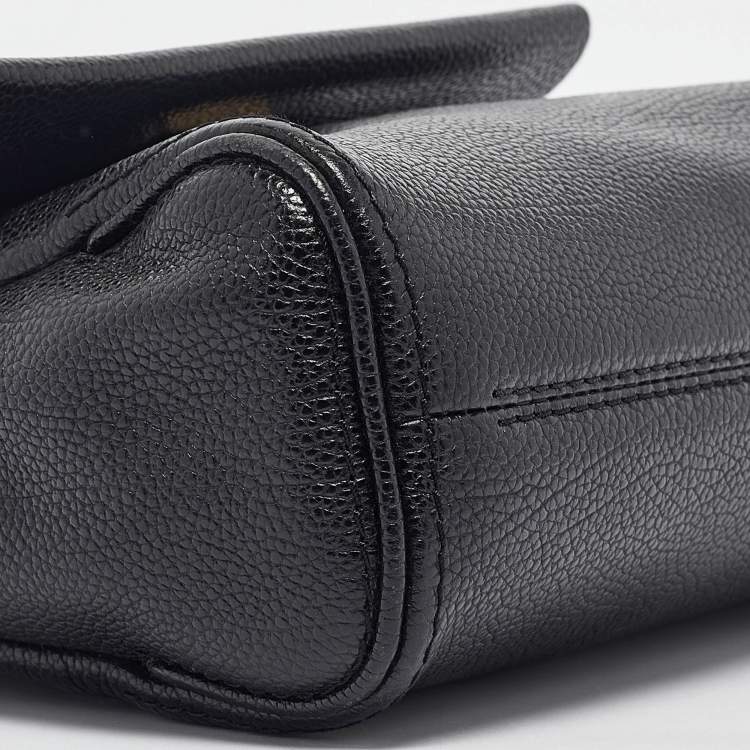 Pre Owned Carolina Herrera Black Leather Small Minuetto Top Handle Bag