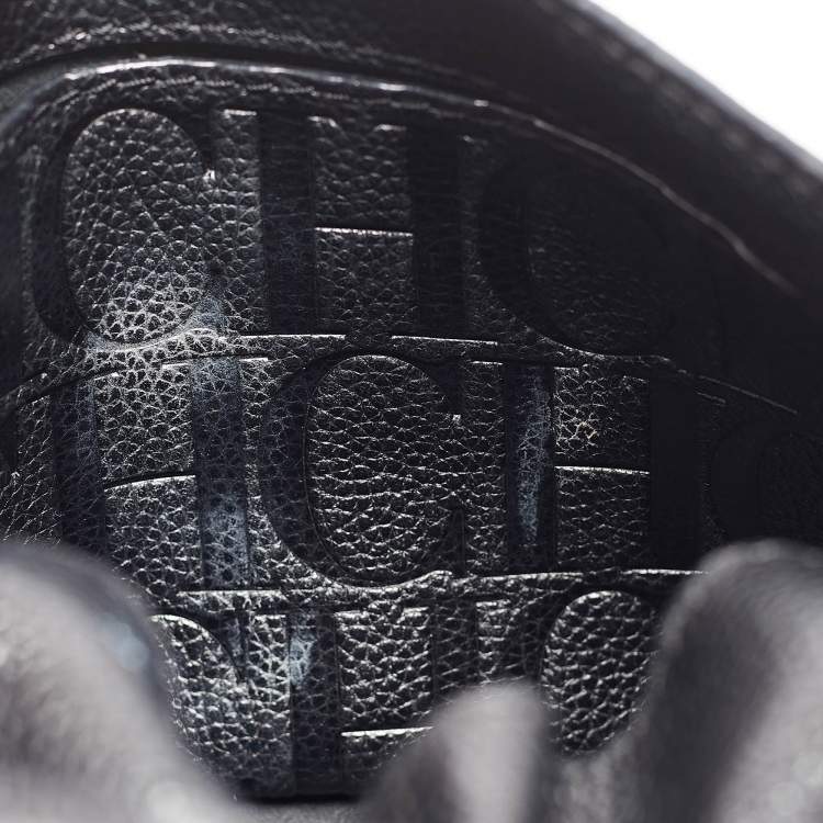 Pre Owned Carolina Herrera Black Leather Small Minuetto Top Handle Bag