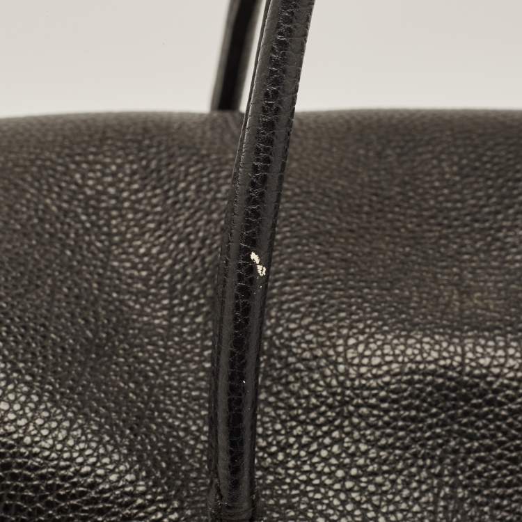 Pre Owned Carolina Herrera Black Leather Minueto Flap Bag