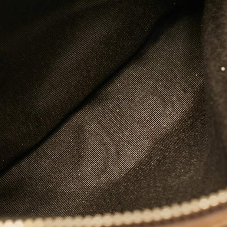 Pre Owned Carolina Herrera Beige Logo Embossed Quilted Leather Chain Tote