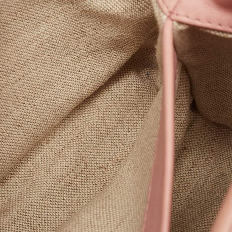 Pre Owned Carolina Herrera Pink Quilted Leather Duchess Tote 