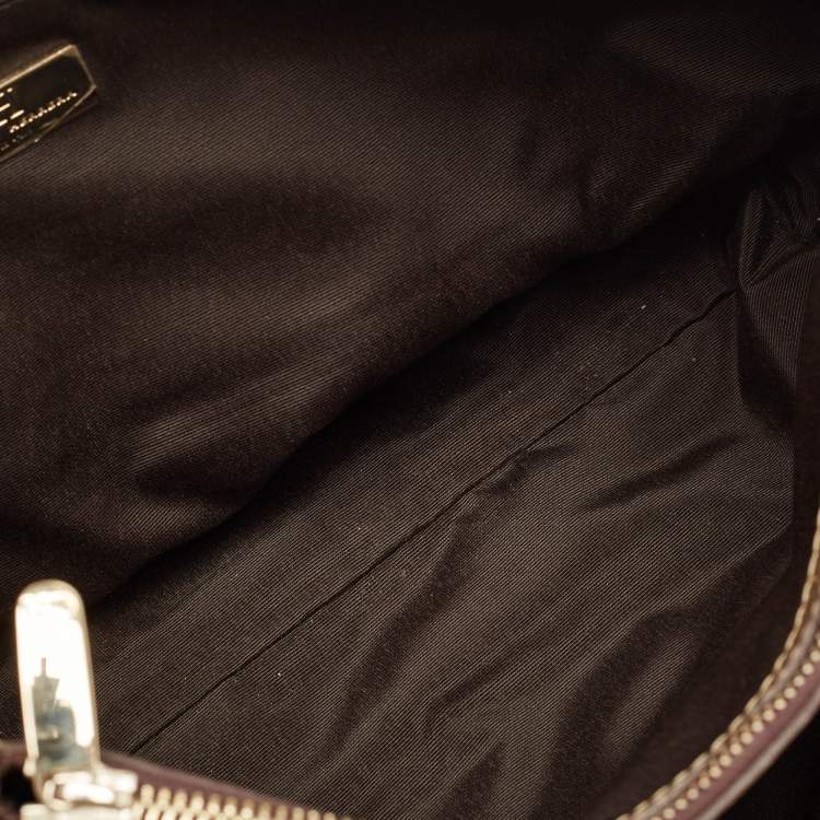 Pre Owned Carolina Herrera Gold Quilted Embossed Leather Chain Tote