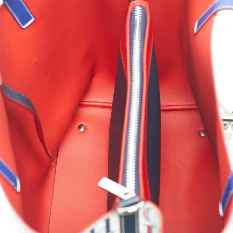 Pre Owned Carolina Herrera Multicolor Monogram Coated Canvas Medium Matryoshka Locked Tote