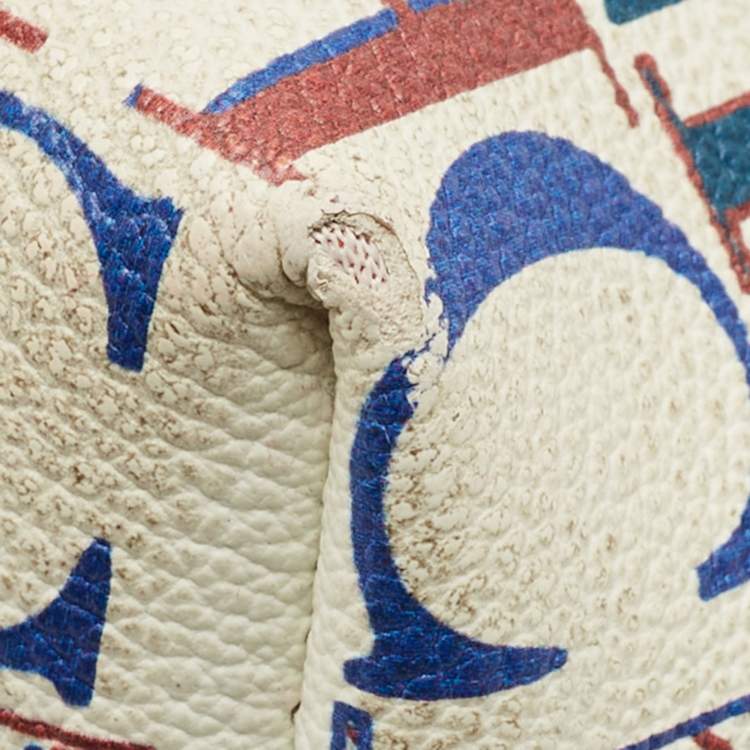 Pre Owned Carolina Herrera Multicolor Monogram Coated Canvas and Leather Matryoshka Tote
