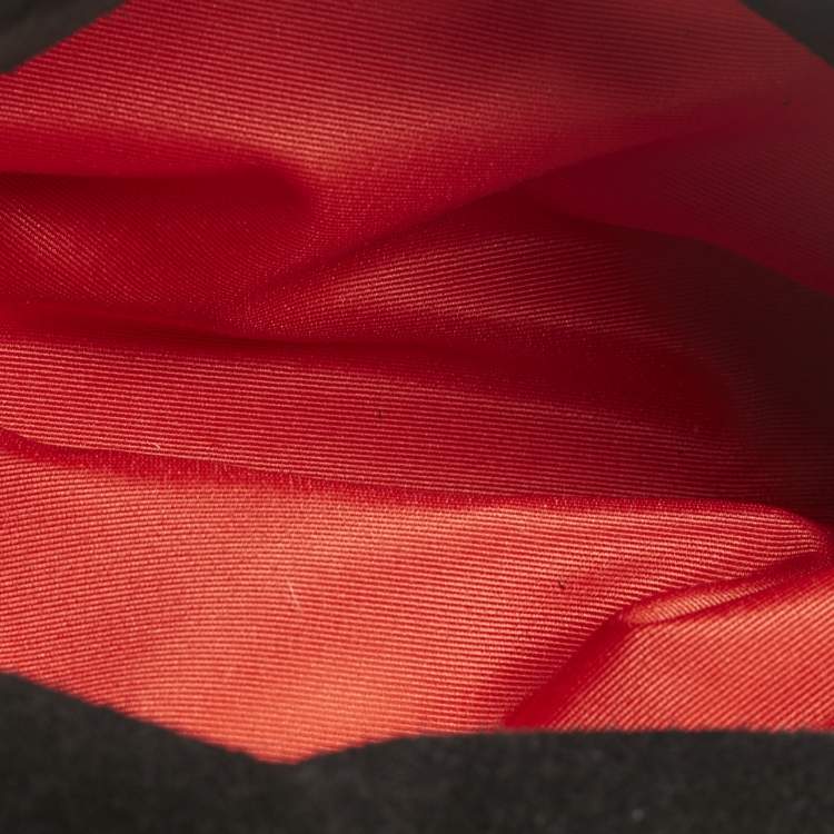 Pre Owned Carolina Herrera Black/White Tweed CHHC Pearl Embellished Shoulder Bag