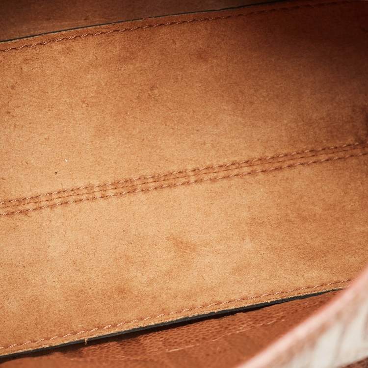 Pre Owned Carolina Herrera Brown Leather Minueto Top Handle Bag