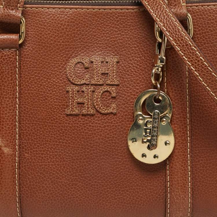 مملوكة مسبقًا Carolina Herrera Matteo Brown Leather Tote