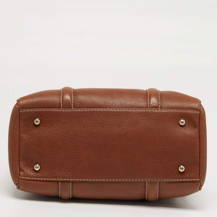 مملوكة مسبقًا Carolina Herrera Matteo Brown Leather Tote