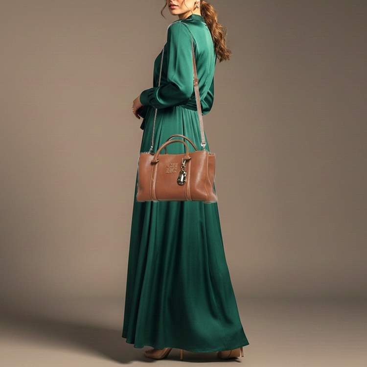 مملوكة مسبقًا Carolina Herrera Matteo Brown Leather Tote