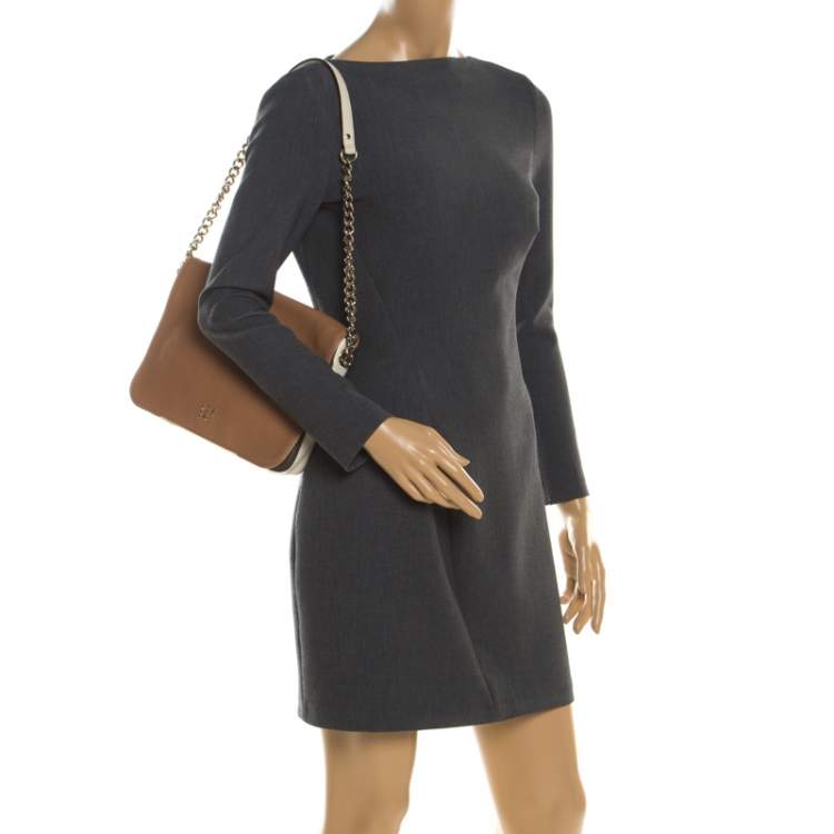 مملوكة مسبقًا Carolina Herrera Multicolor Leather New Baltazar Flap Shoulder Bag