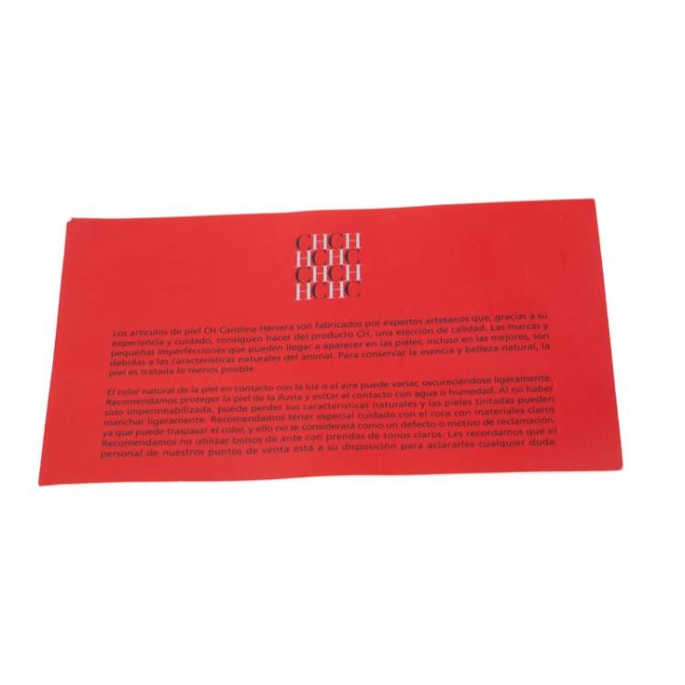 Pre Owned Carolina Herrera Tan Monogram Leather Shoulder Bag