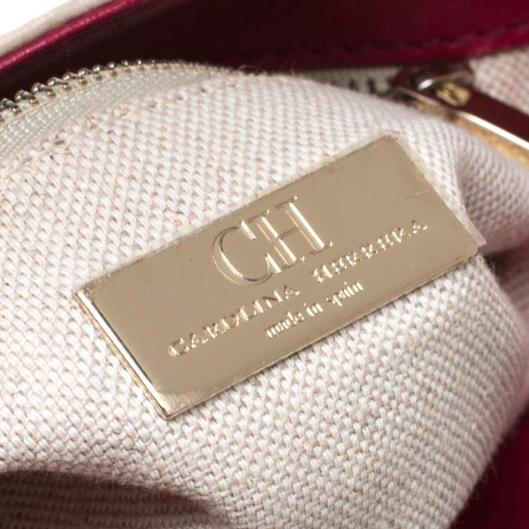 Pre Owned Carolina Herrera  Multicolor Leather Bag