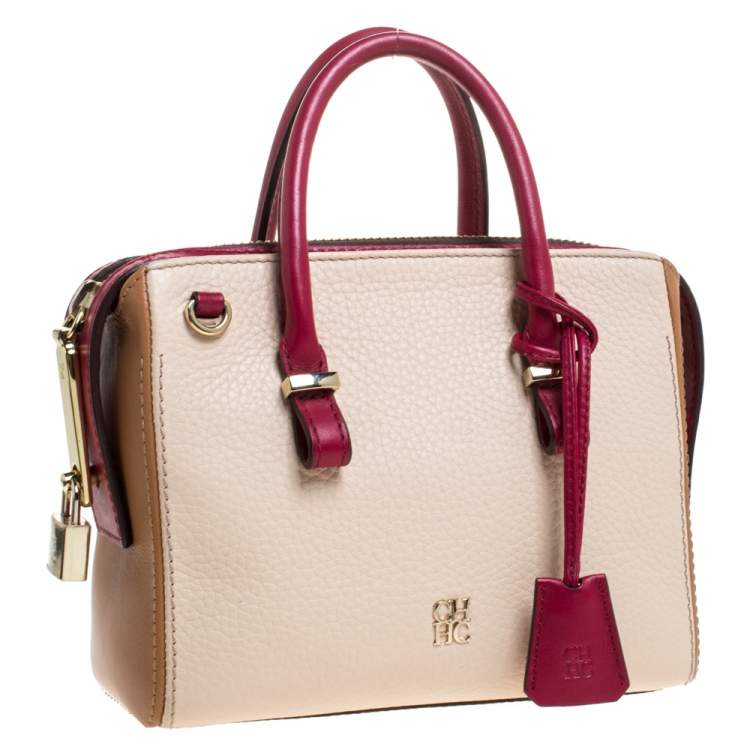 Pre Owned Carolina Herrera  Multicolor Leather Bag