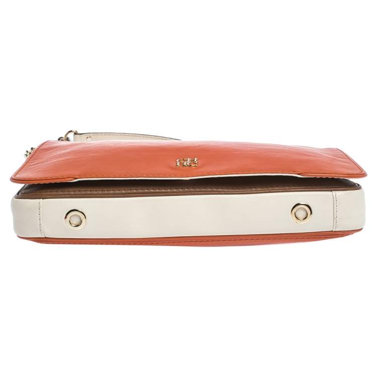 Pre Owned Carolina Herrera Multicolor Leather New Baltazar Flap Shoulder Bag