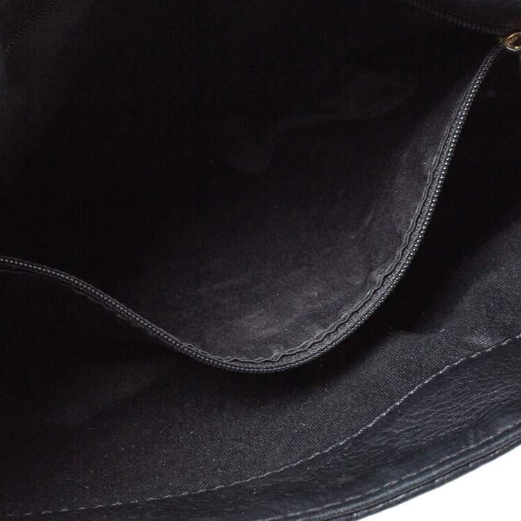 مملوكة مسبقًا Carolina Herrera Black Monogram Leather Audrey Shoulder Bag