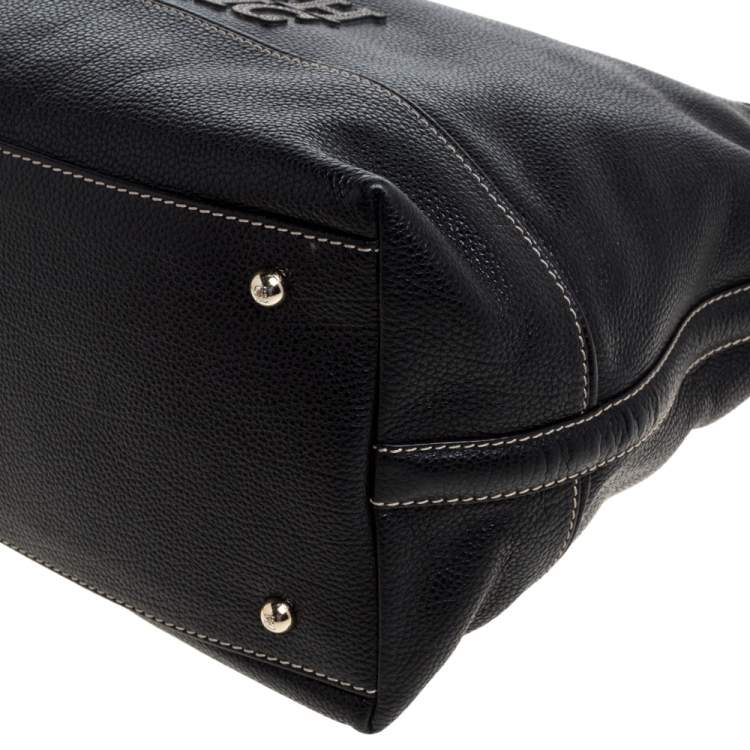 Pre Owned Carolina Herrera Black Leather Hobo