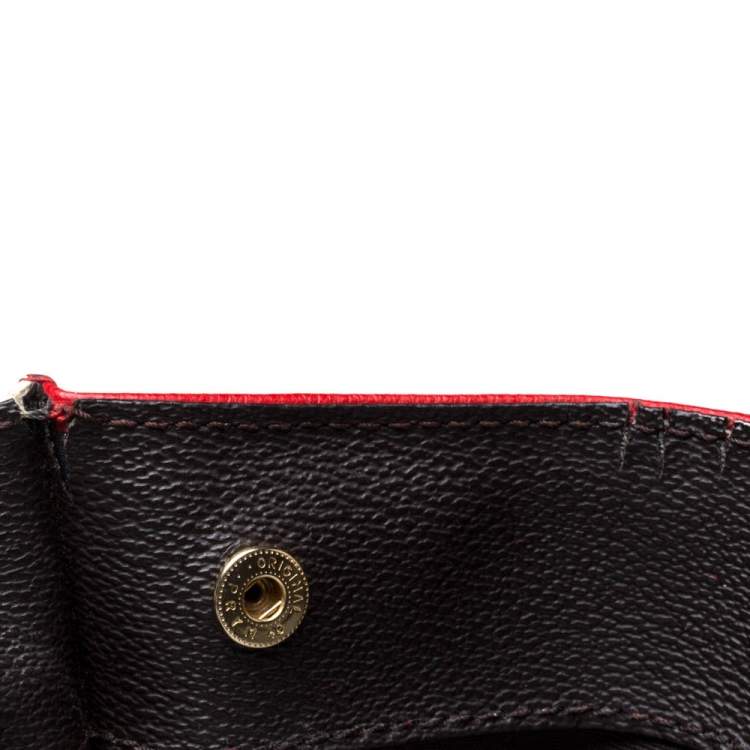 Pre Owned Carolina Herrera Multicolor Monogram Coated Canvas and Leather Front Pocket Tote