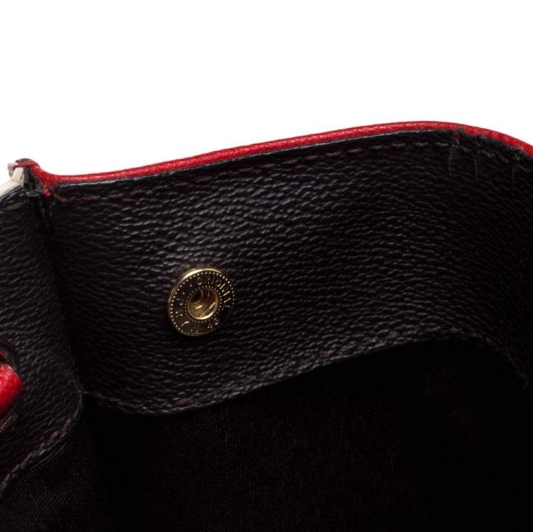 Pre Owned Carolina Herrera Multicolor Monogram Coated Canvas and Leather Front Pocket Tote