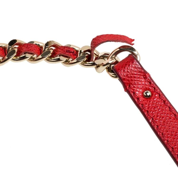 Pre Owned Carolina Herrera Navy Blue Leather Flap Shoulder Bag   