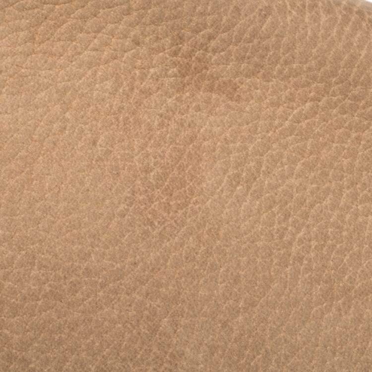 Pre Owned Carolina Herrera Beige Nubuck Chain Clutch