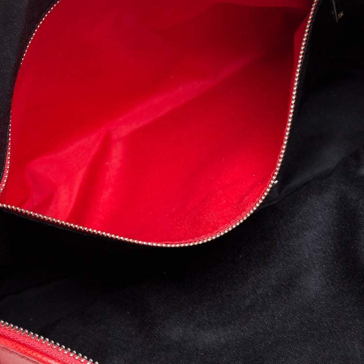 Pre Owned Carolina Herrera Red Leather Dahlia Satchel