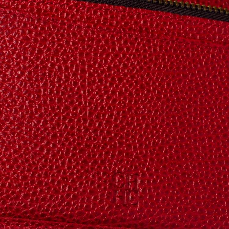 Carolina Herrera Red Leather Continental Wallet Carolina Herrera | The ...