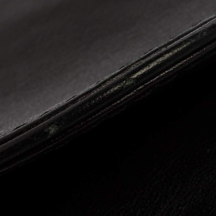 Pre Owned Carolina Herrera Black Leather New Baltazar Shoulder Bag