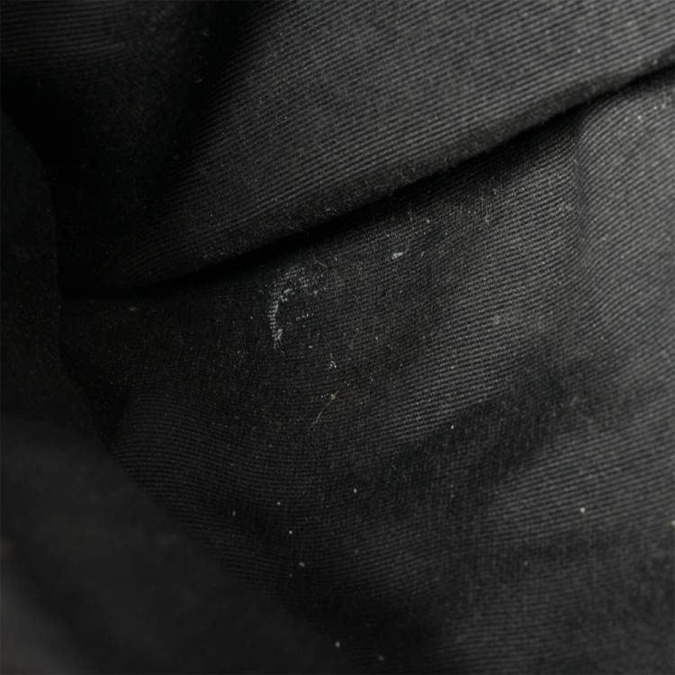 Pre Owned Carolina Herrera Black Quilted Leather Crystal Embellished Chain Tote 