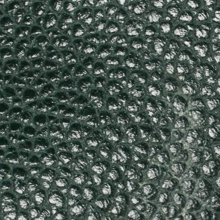 Pre Owned Carolina Herrera Green Leather Flap Tote