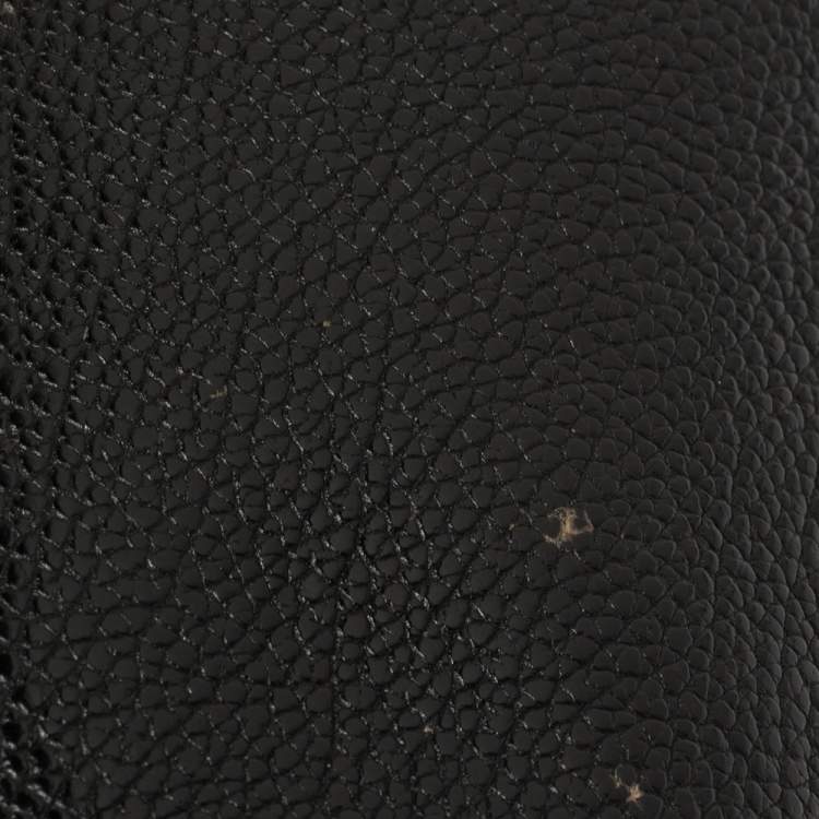 Pre Owned Carolina Herrera Black Leather Minueto Top Handle Bag