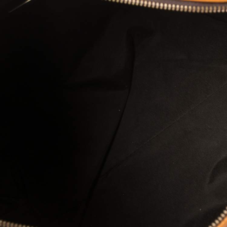 Pre Owned Carolina Herrera Multicolor Monogram Leather and Suede Tassel Hobo