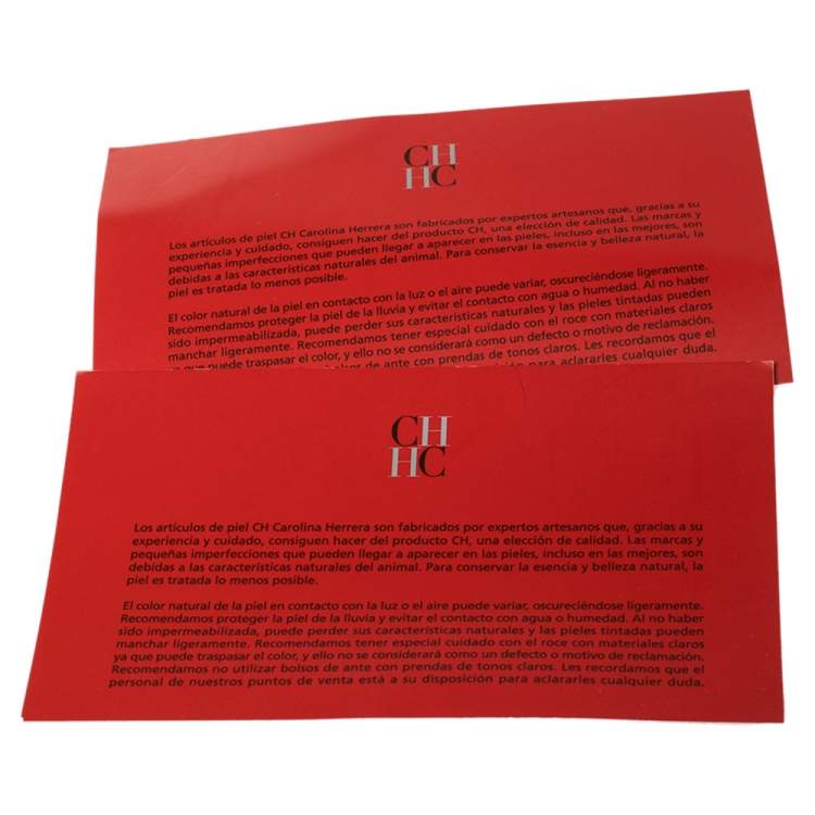 Pre Owned Carolina Herrera Ivory Embossed Leather Duke Satchel