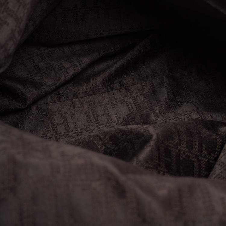 Pre Owned Carolina Herrera Orange Leather Zip Hobo