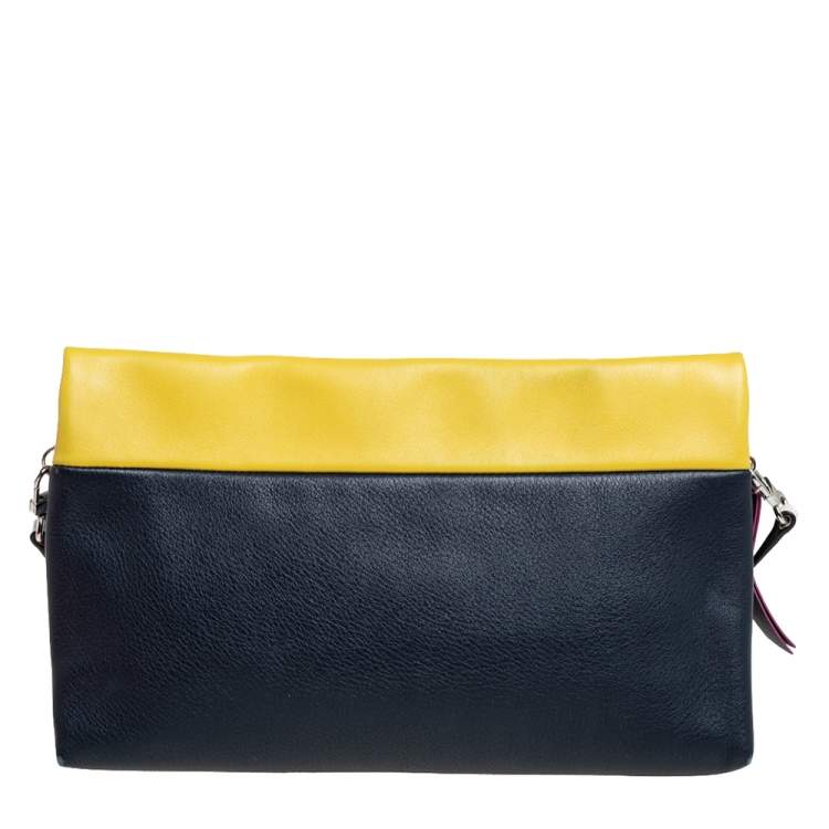 Pre Owned Carolina Herrera Multicolor Leather Crossbody Bag