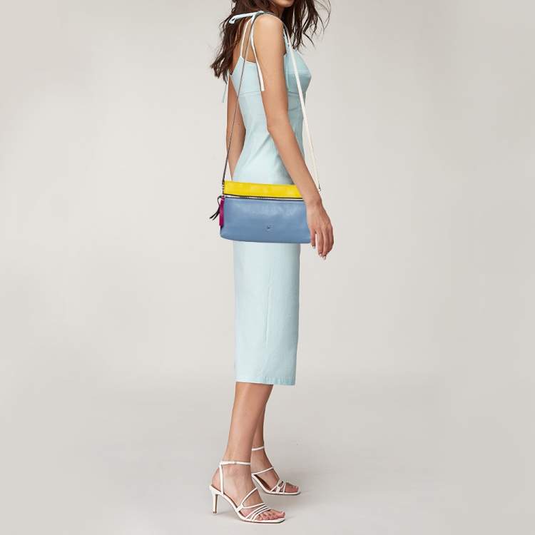 Pre Owned Carolina Herrera Multicolor Leather Crossbody Bag