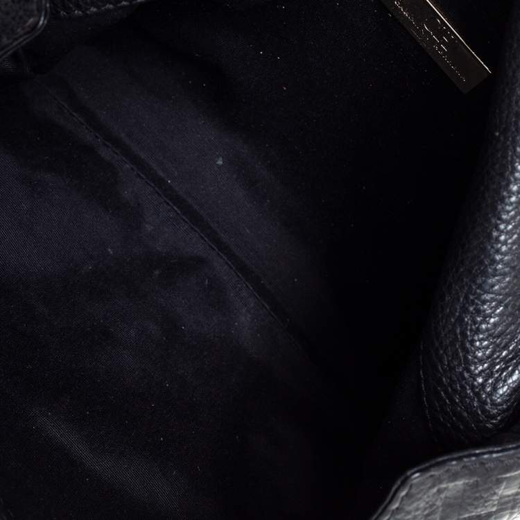 Pre Owned Carolina Herrera Black Leather Audrey Shoulder Bag