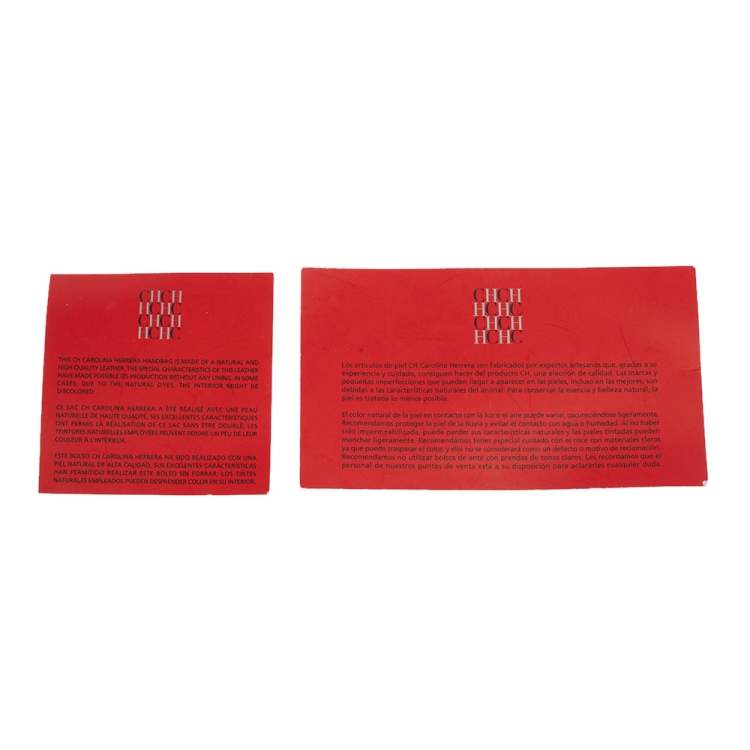 Pre Owned Carolina Herrera Brown Leather Tempo Collection Adagio Tote