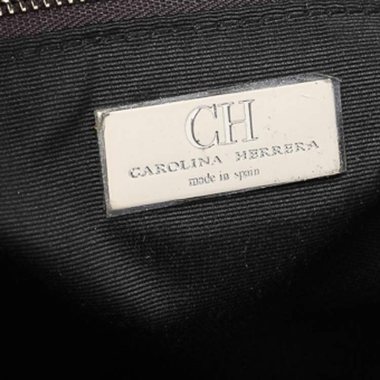 Pre Owned Carolina Herrera Brown Leather Matteo Tote