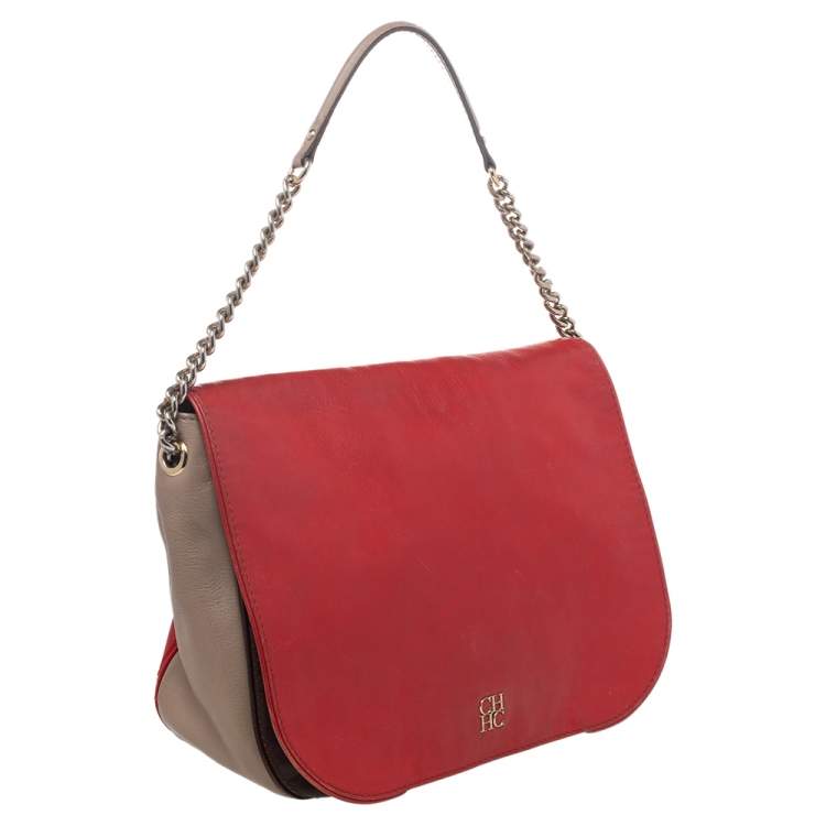 Pre Owned CH Carolina Herrera Multicolor Leather Baltazar Shoulder Bag