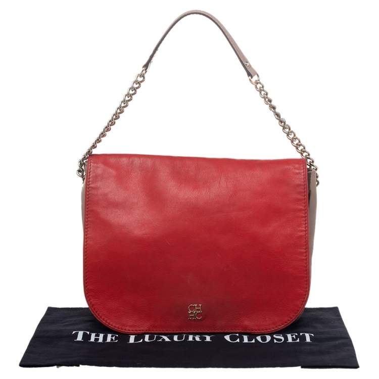 Pre Owned CH Carolina Herrera Multicolor Leather Baltazar Shoulder Bag