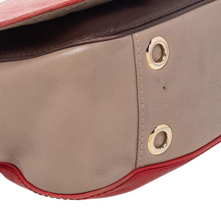 Pre Owned CH Carolina Herrera Multicolor Leather Baltazar Shoulder Bag