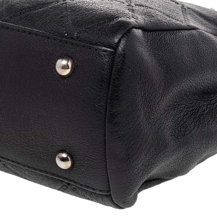 Pre Owned Carolina Herrera Black Leather Chain Shoulder Bag