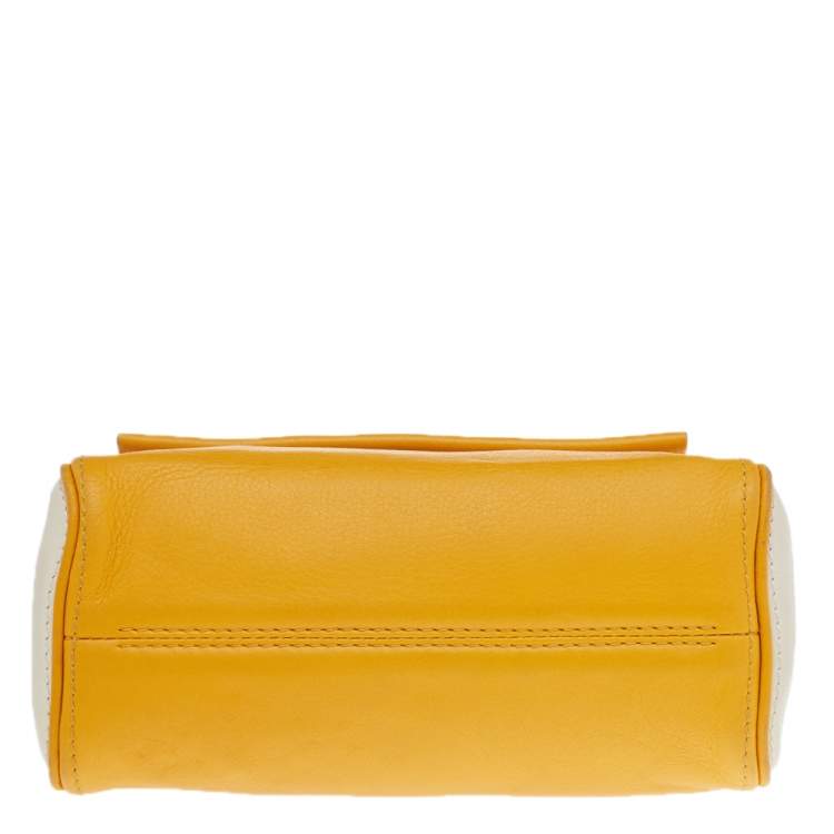 Pre Owned Carolina Herrera Multicolor Leather Minuetto Top Handle Bag